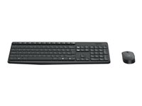 Logitech MK235 - Tastatur- og mussett - trådløs - 2.4 GHz - Pan Nordic 920-007921