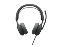 Logitech Zone Wired 2 for Business - Hodesett - on-ear - kablet - aktiv støydemping - grafitt - Certified for Microsoft Teams 981-001615