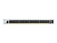 Cisco Catalyst 1000-48T-4X-L - Switch - Styrt - 48 x 10/100/1000 + 4 x 10 Gigabit SFP+ (opplenke) - rackmonterbar C1000-48T-4X-L