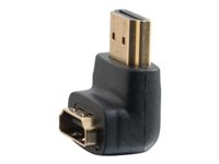 C2G 90° Down Adapter - HDMI-adapter - HDMI hann til HDMI hunn - svart - 90°-kontakt 80562