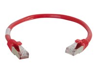 C2G Cat5e Booted Shielded (STP) Network Patch Cable - Koblingskabel - RJ-45 (hann) til RJ-45 (hann) - 5 m - STP - CAT 5e - formstøpt - rød 83794