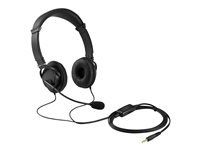 Kensington Hi-Fi Headphones with Mic - Hodetelefoner med mikrofon - on-ear - kablet - 3,5 mm jakk K33597WW