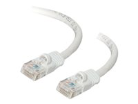 C2G Cat5e Booted Unshielded (UTP) Network Patch Cable - Koblingskabel - RJ-45 (hann) til RJ-45 (hann) - 3 m - UTP - CAT 5e - formstøpt, uten hindringer, flertrådet - hvit 83264