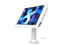 Compulocks Space iPad Pro 11-inch Rise Enclosure Kiosk 4"/10cm - Monteringssett (hus, 10 cm stangstativ) - for nettbrett - låsbar - høyverdig aluminium - hvit - skjermstørrelse: 11" - for Apple 11-inch iPad Pro (1. generasjon, 2. generasjon, 3. generasjon, 4. generasjon) TCDP04211SENW