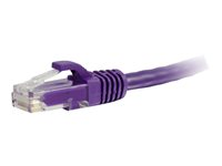 C2G Cat5e Booted Unshielded (UTP) Network Patch Cable - Koblingskabel - RJ-45 (hann) til RJ-45 (hann) - 2 m - UTP - CAT 5e - formstøpt, uten hindringer, flertrådet - purpur 83661