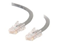 C2G Cat5e Non-Booted Unshielded (UTP) Network Crossover Patch Cable - Krysskabel - RJ-45 (hann) til RJ-45 (hann) - 50 cm - UTP - CAT 5e - flertrådet, uniboot - grå 83280