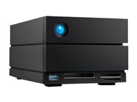 LaCie 2big Dock STLG20000400 - Harddiskarray - 20 TB - 2 brønner (SATA-600) - HDD 10 TB x 2 - Thunderbolt 4, USB 3.2 Gen 2 (ekstern) - med 5-års Rescue Data Recovery Service Plan STLG20000400