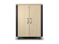 APC NetShelter - Rack (horisontal) - lydisolert - AC 230 V - lønn - 17U - 19" AR4017IA