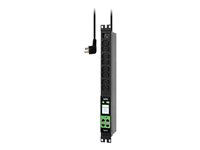 APC EasyPDU EPDU2016M - Strømfordelerenhet (kan monteres i rack) - målt - AC 230 V - 3680 VA - enkeltfase - Ethernet 10/100/1000, serial, USB - utgangskontakter: 8 (power IEC 60320 C13) - 1U - 19" - 2.5 m kabel - svart EPDU2016M