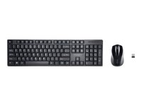 Kensington Pro Fit Low-Profile Desktop Set - Tastatur- og mussett - trådløs - 2.4 GHz - USA K75230US