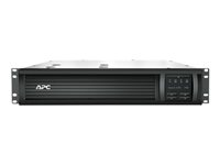 APC Smart-UPS 750VA LCD RM - UPS (kan monteres i rack) - AC 230 V - 500 watt - 750 VA - Ethernet, RS-232, USB - utgangskontakter: 4 - 2U - svart - med APC UPS Network Management Card - for P/N: AR4018SPX432, AR4024SP, AR4024SPX429, AR4024SPX431, AR4024SPX432, NBWL0356A SMT750RMI2UNC