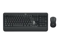 Logitech MK540 Advanced - Tastatur- og mussett - trådløs - 2.4 GHz - Nordisk 920-008683