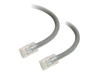 C2G Cat5e Non-Booted Unshielded (UTP) Network Patch Cable - Koblingskabel - RJ-45 (hann) til RJ-45 (hann) - 50 cm - UTP - CAT 5e - flertrådet, uniboot - grå 83000