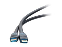 C2G 100ft (30.5m) C2G Performance Series Ultra Flexible Active High Speed HDMI Cable - 4K 30Hz In-Wall, CMG (FT4) Rated - High Speed - HDMI-kabel - HDMI hann til HDMI hann - 30.5 m - svart - aktiv, Enretnings, 4K 30Hz støtte C2G10386