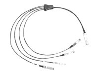 Cisco - 40GBase-CR4-direktekoblingskabel - QSFP+ (hann) til SFP+ (hann) - 2 m - SFF-8431/SFF-8436/SFF-8461 - passiv - brun - gjenfabrikert - for P/N: FPR4225-ASA-K9, HCI-FI-6454, N9K-C9348-FX3-B24C, NC57C3-MOD-P-SYS, NC57C3-MODS-P-SYS QSFP4SFP10GCU2M-RF