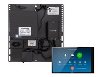 Crestron Flex UC-C100-Z-WM - For Zoom Rooms - Integrator Kit - videokonferansesett (berøringsskjermkonsoll, mini-PC, HDMI til USB 3.0 omformer) - svart - med Wall Mounted Control Interface UC-C100-Z-WM