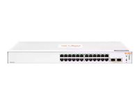 HPE Aruba Instant On 1830 24G 2SFP Switch - Switch - smart - 24 x 10/100/1000 + 2 x Gigabit SFP - stasjonær, rackmonterbar JL812A#ABB