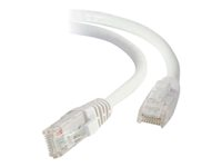 C2G - Koblingskabel - RJ-45 (hann) til RJ-45 (hann) - 50 cm - UTP - CAT 6 - med støvel, uten hindringer - hvit 82483