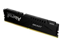 Kingston FURY Beast - DDR5 - modul - 16 GB - DIMM 288-pin - 6000 MHz / PC5-48000 - CL36 - 1.35 V - ikke-bufret - on-die ECC - svart KF560C36BBE-16