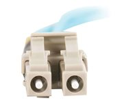 C2G LC-LC 10Gb 50/125 OM3 Duplex Multimode PVC Fiber Optic Cable (LSZH) - Nettverkskabel - LC multimodus (hann) til LC multimodus (hann) - 50 m - 50 m - fiberoptisk - dupleks - 50 / 125 mikroner - OM3 - halogenfri - akvamarin 85558