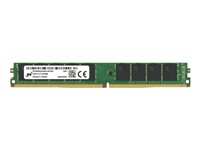 Micron - DDR4 - modul - 16 GB - DIMM 288-pin - 3200 MHz / PC4-25600 - CL22 - 1.2 V - ikke-bufret - ECC - VMware vSphere Loyalty Program (VLP) MTA18ADF2G72AZ-3G2E1R