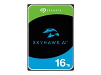 Seagate SkyHawk AI ST16000VE005 - Harddisk - 16 TB - intern - 3.5" - SATA 6Gb/s - buffer: 512 MB - med 3-års Seagate Rescue Data Recovery ST16000VE005