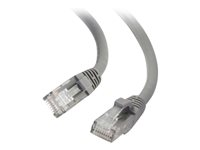 C2G - Koblingskabel - RJ-45 (hann) til RJ-45 (hann) - 1 m - UTP - CAT 6 - med støvel, uten hindringer - grå 82490