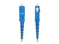 StarTech.com 10m (32.8ft) LC to SC (UPC) OS2 Single Mode Simplex Fiber Optic Cable, 9/125µm, Laser Optimized, 40G/100G, Bend Insensitive, Low Insertion Loss - LSZH Fiber Patch Cord (SPSMLCSC-OS2-10M) - Koblingskabel - LC/UPC-enkeltmodus (hann) til SC/UPC-enkeltmodus (hann) - 10 m - 2 mm - fiberoptisk - simpleks - 9 / 125 micron - OS1/OS2 - halogenfri, toretnings, passiv - gul SPSMLCSC-OS2-10M