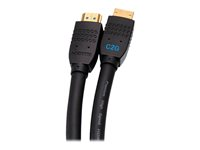 C2G 25ft Performance Series Premium High Speed HDMI Cable - 4K 60Hz In-Wall - Premium High Speed - HDMI-kabel - HDMI hann til HDMI hann - 7.62 m - svart C2G50196