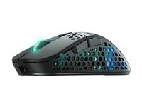 CHERRY Xtrfy M4 - Mus - RGB - optisk - trådløs - 2.4 GHz - USB trådløs mottaker - svart M4W-RGB-BLACK