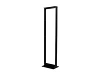 APC NetShelter 2 Post Open Frame Rack - Rack - svart - 45U - 19" - for P/N: SCL500RMI1UNC, SMTL1000RMI2UC, SMTL750RMI2UC, SMX1500RM2UC, SMX1500RM2UCNC AR201