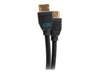 C2G 2ft Performance Ultra High Speed HDMI Cable 2.1 w/ Ethernet - 8K 60Hz - Ultra High Speed - HDMI-kabel med Ethernet - HDMI hann til HDMI hann - 60 cm - svart - 8 K 60 Hz (7680 x 4320) støtte, 4 K 120 Hz (4096 x 2160) støtte, 10K-støtte C2G10452