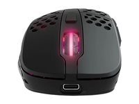 CHERRY Xtrfy M4 - Mus - RGB - optisk - trådløs - 2.4 GHz - USB trådløs mottaker - svart M4W-RGB-BLACK