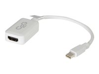 C2G 20cm Mini DisplayPort to HDMI Adapter - Thunderbolt to HDMI Converter M/F - White - DisplayPort-kabel - Mini DisplayPort (hann) til HDMI (hunn) - 15 cm - hvit 84314