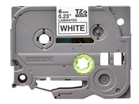 Brother TZe-211 - Selv-adhesiv - svart på hvitt - Rull (0,6 cm x 8 m) 1 kassett(er) laminert teip - for P-Touch PT-D210, D410, D460, D800, E310, E550, P750, P900, P950; P-Touch Cube Plus PT-P710 TZE211