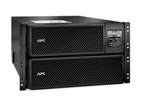 APC Smart-UPS SRT 8000VA RM - UPS (kan monteres i rack) - AC 230 V - 8000 watt - 8000 VA - Ethernet 10/100, USB - utgangskontakter: 14 - 6U - svart - for P/N: AR2487G, AR3100W, AR3105SP, AR3105W, AR3155W, AR3305W, AR3355SP, AR3355W, NBWL0356A SRT8KRMXLI