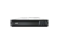 APC Smart-UPS 3000VA LCD RM - UPS (kan monteres i rack) - AC 230 V - 2700 watt - 3000 VA - Ethernet, RS-232, USB - utgangskontakter: 9 - 2U - svart - med APC UPS Network Management Card - for P/N: AR3105W, AR3140G, AR3155W, AR3305W, AR3340G, AR3355W, AR4038IX432, NBWL0356A SMT3000RMI2UNC