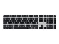 Apple Magic Keyboard with Touch ID and Numeric Keypad - Tastatur - trådløs - Bluetooth - QWERTY - Dansk - svarte nøkler MMMR3DK/A