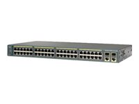 Cisco Catalyst 2960-Plus 48TC-L - Switch - Styrt - 48 x 10/100 + 2 x kombo-Gigabit SFP - rackmonterbar - oppusset WS-C2960+48TC-L-RF