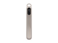 Belkin BoostCharge - Strømbank - med skjerm - 20000 mAh - 20 watt - PD - 3 utgangskontakter (2 x USB-C, USB) - på kabel: USB-C - sand BPB028HQSD