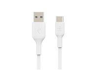 Belkin BoostCharge - USB-kabel - 24 pin USB-C (hann) til USB (hann) - 1 m - hvit CAB001BT1MWH