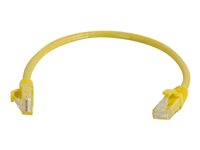 C2G Cat6 Booted Unshielded (UTP) Network Patch Cable - Koblingskabel - RJ-45 (hann) til RJ-45 (hann) - 1 m - UTP - CAT 6 - formstøpt, uten hindringer, flertrådet - gul 83466