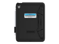 OtterBox Defender Series - Baksidedeksel for nettbrett - robust - med stativ og skjermbeskyttelse - svart - for Apple 10.9-inch iPad (10. generasjon) 77-93756