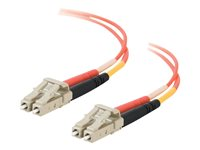 C2G LC-LC 50/125 OM2 Duplex Multimode PVC Fiber Optic Cable (LSZH) - Nettverkskabel - LC multimodus (hann) til LC multimodus (hann) - 30 m - 30 m - fiberoptisk - dupleks - 50 / 125 mikroner - OM2 - halogenfri - oransje 85503
