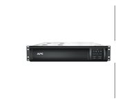 APC Smart-UPS 1000VA LCD RM - UPS (kan monteres i rack) - AC 120 V - 700 watt - 1000 VA - USB - utgangskontakter: 6 - 2U - svart - med APC SmartConnect - for P/N: NBWL0356A, SCL500RM1UC, SCL500RM1UNC, SMTL1000RM2UC, SMTL750RM2UC, SMX3000HVTUS SMT1000RM2UC