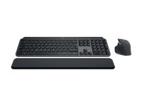 Logitech MX Keys Combo for Business - Tastatur- og mussett - bakbelysning - trådløs - Bluetooth LE - QWERTY - Spansk - Europa - grafitt 920-010930