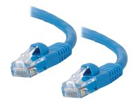 C2G Cat5e Booted Unshielded (UTP) Network Patch Cable - Koblingskabel - RJ-45 (hann) til RJ-45 (hann) - 30 m - UTP - CAT 5e - formstøpt, uten hindringer, flertrådet - blå 83170