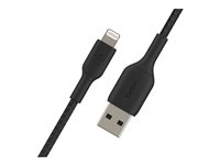 Belkin BoostCharge - Lightning-kabel - Lightning hann til USB hann - 3 m - svart CAA002BT3MBK
