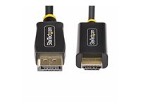 StarTech.com - Adapterkabel - DisplayPort hann til HDMI hann - 2 m - 4K 60Hz støtte, HDR-støtte, aktiv 2M-DP-HDMI-4K60-HDR