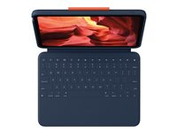 Logitech Rugged Combo 4 - Tastatur og folioveske - Apple Smart connector - QWERTY - Pan Nordic - klassisk blå - for Apple 10.9-inch iPad (10. generasjon) 920-011196
